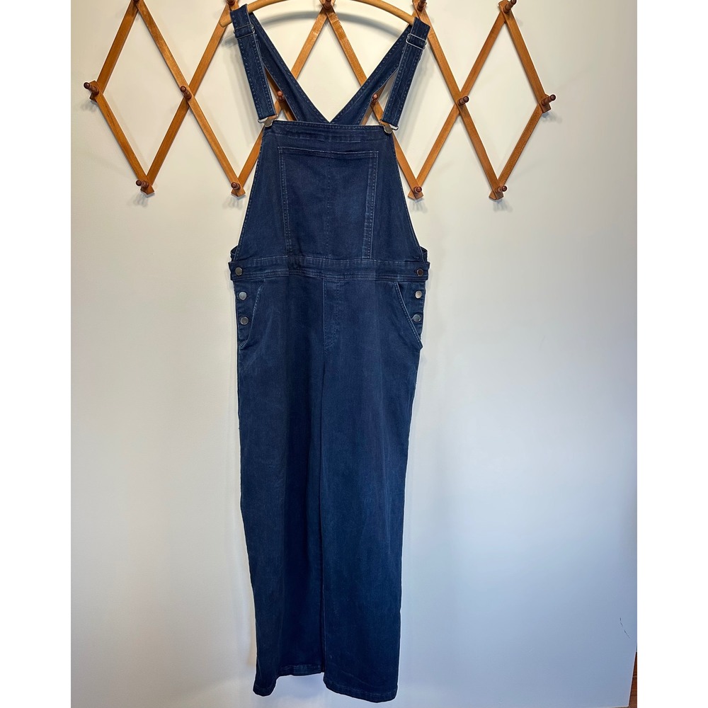 Universal Standard Overalls Blue Casey denim Straight Leg 18/20 M Plus Size